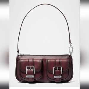 MICHAEL Michael KorsZoe Small Faded Leather Pouchette Shoulder Bag